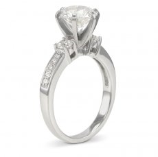 Amore Speciale Engagement Ring Accented With Natural Diamonds