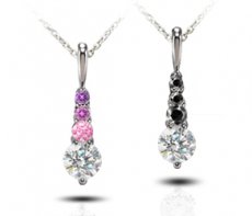 Essence Pendant Accented With Color Enhanced Diamonds