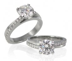 Lovely Custom Ring Accented With Natural Diamonds