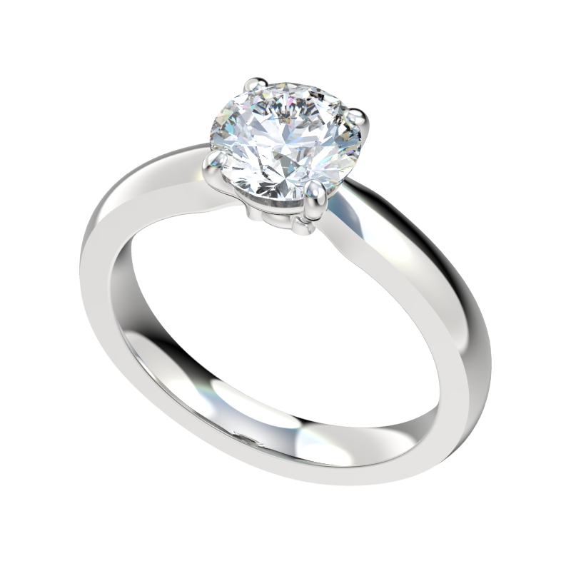 Solitaire Basket Setting Engagement Ring [CHR1135] 795.00 Lab